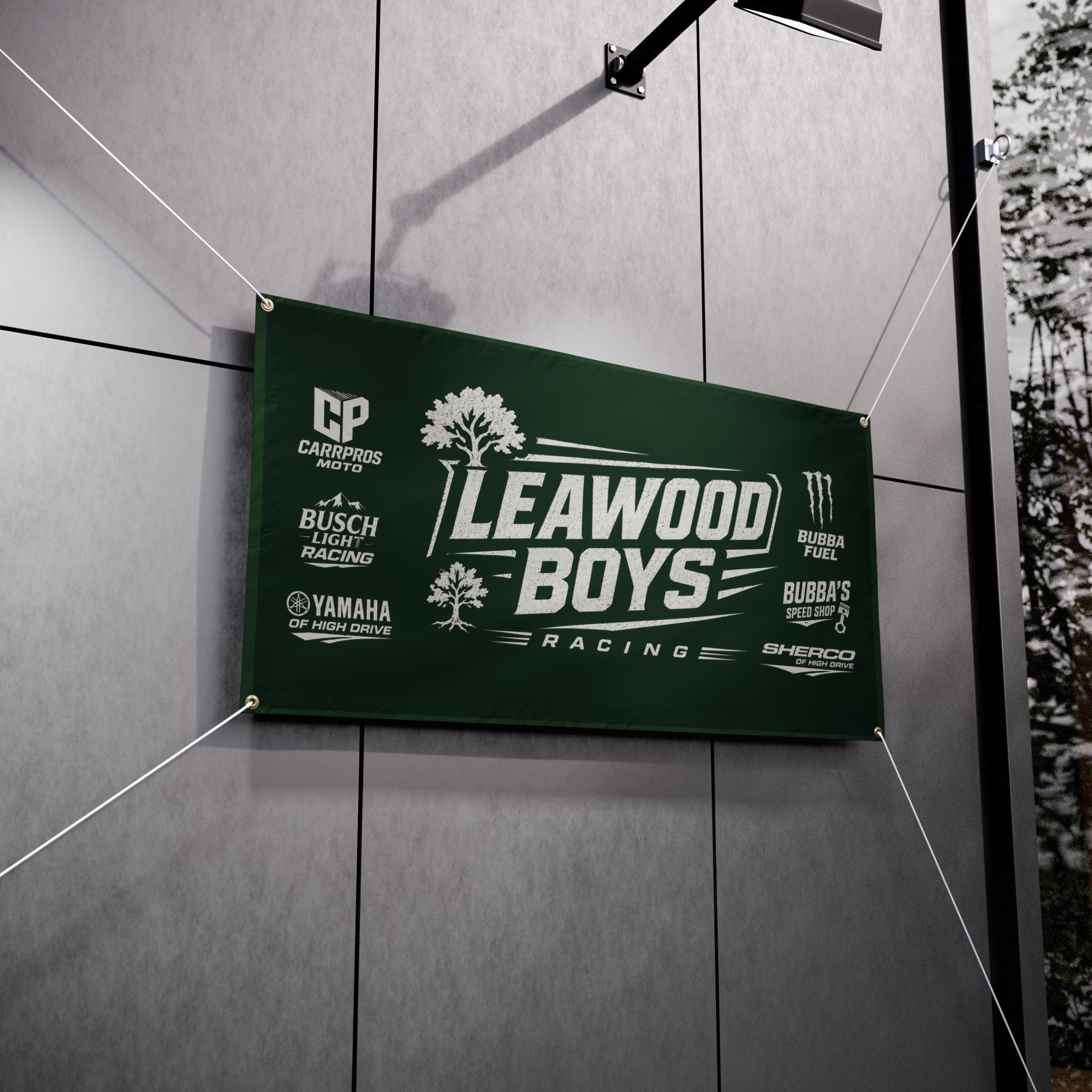 Leawood Boys Racing Vinyl Banner