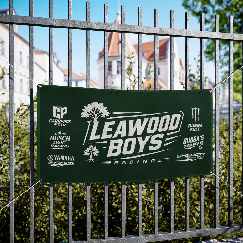 Leawood Boys Racing Vinyl Banner